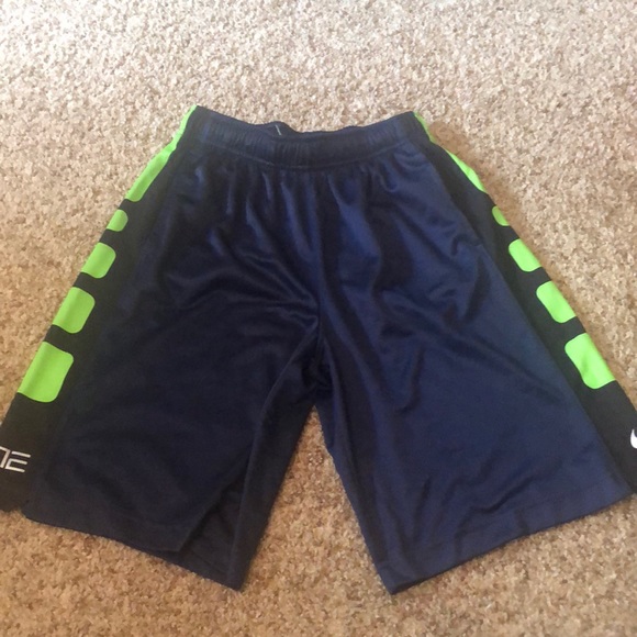 Navy Blue And Lime Green Nike Dri Fit 